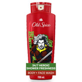 Old Spice Body Wash for Men, Aquaman: King of Atlantis, 3X Defense, 24/7 Shower Fresh with Lasting Scent, Cleansing 2-in-1 Body & Face Wash, Smell Like a Hero, Fresh Ocean and Seastorm Scent, 24 oz