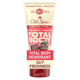 Old Spice Whole Body Deodorant Cream for Men, Aluminum Free, Black Cherry + Bourbon Scent, 24/7 Odor Protection, 24/7 Freshness, Dermatologist Tested, Gentle on Skin, Safe to Use All Over, 3.0 oz