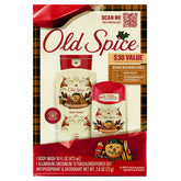 Old Spice Body Wash + Aluminum Free Deodorant for Men, Holidudes: Snickerdudel Holiday Pack, 24/7 Holiday Freshness, Gift Box for Him, Snickerdudel Sugar Cookie, 16 oz & 2.6 oz (Pack of 2)