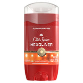 Old Spice Aluminum Free Deodorant for Men, 24/7 Odor Protection, 24/7 Signature Scent & Lasting Freshness, Goes on Clean, Headliner with Black Currant, Leather, & Amber Scent, 3.0 oz
