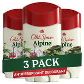 Old Spice Men's Antiperspirant & Deodorant Alpine with Hemp Oil, 2.6oz (Pack of 3)