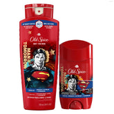 Old Spice Body Wash + Antiperspirant Deodorant Bundle Pack, Superman Man of Tomorrow, 24/7 Freshness, Smell Like a Hero, Bright Citrus + Cosmos Lasting Scent, 24 oz & 2.6 oz (Pack of 2)
