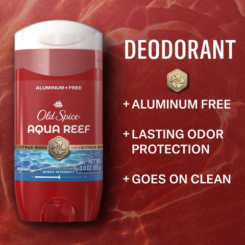 Old Spice Aluminum Free Deodorant for Men, 24/7 Odor Protection, 24/7 Freshness & Lasting Scent, Goes on Clean, 3.0 oz (Pack of 2)