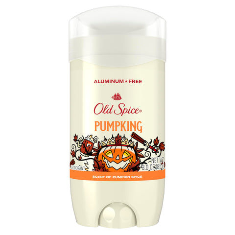 Old Spice Aluminum Free Deodorant for Men, Holidudes Limited Edition, 24/7 Holiday Freshness, Odor Protection, Stocking Stuffer, PumpKing Pumpkin Spice Scent, 3.0 oz