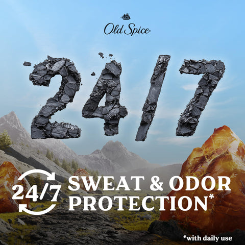 Old Spice Men's Antiperspirant & Deodorant Volcano with Charcoal, 48 Hr Odor Protection, 2.6oz (Pack of 3)
