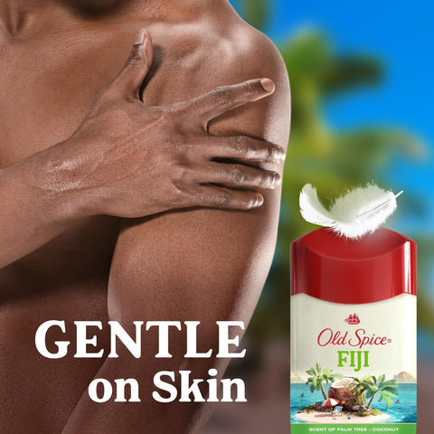 Old Spice Dry Feel Antiperspirant Deodorant for Men, 24/7 Freshness, 24/7 Sweat & Odor Protection, Gentle on Skin with Skin Conditioners, Fiji with Palm Tree + Coconut Scent, 2.6 oz (Pack of 2)