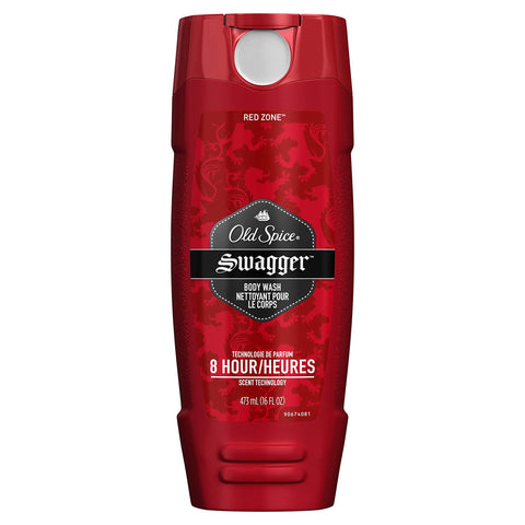 Old Spice Men's Body Wash, Swagger Scent of Confidence, 473 ml/16 fl Oz (Pack of 3)