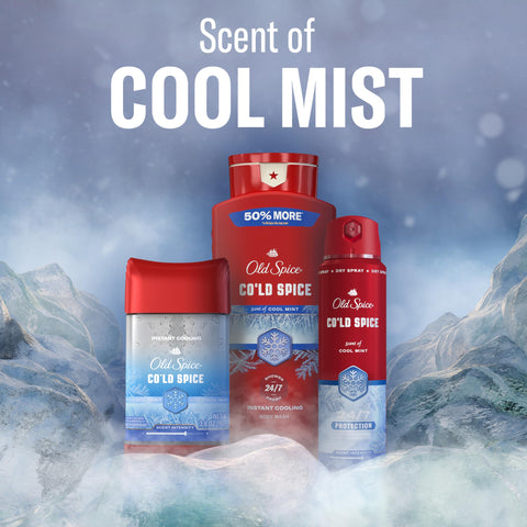 Old Spice Red Collection Antiperspirant Deodorant + Body Wash Bundle for Men, Cold Spice with Cool Mint Scent, 24/7 Sweat & Odor Protection, 24/7 Shower Fresh & Clean, 3.8 oz & 24 oz (Pack of 2)
