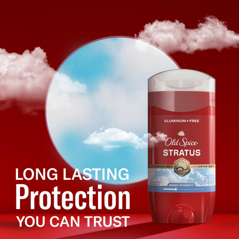 Old Spice Aluminum Free Deodorant for Men, 24/7 Odor Protection, 24/7 Signature Scent & Lasting Freshness, Goes on Clean, Stratus with Pineapple, Fresh Air, & Vanilla Scent, 3.0 oz